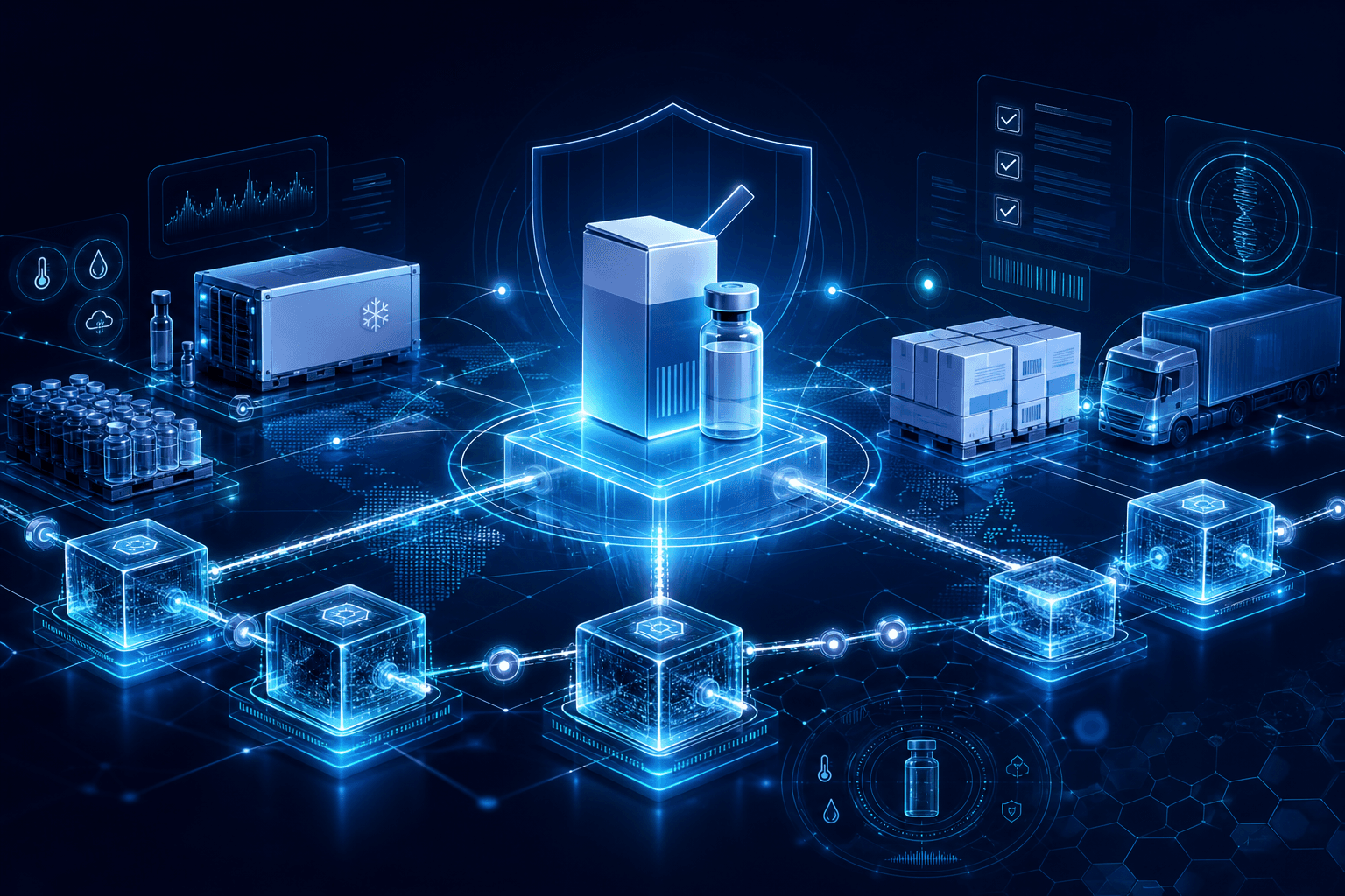 Applications of Blockchain Technology Within Pharmaceutical Supply Chain and Quality Management Systems cover