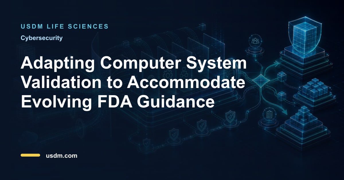 Adapting Computer System Validation to Accommodate Evolving FDA Guidance